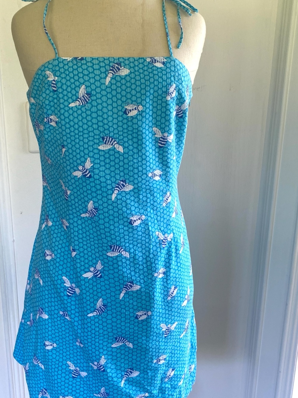 Vintage Lily Pulitzer Y2K Honey Bee Dress 100% cotton Size 10